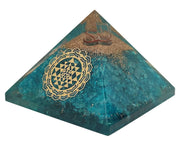 Amethyst & Clear Quartz Pyramid Yoga Meditation Crystal - BrahmatellsStore