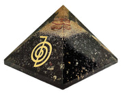 Amethyst & Clear Quartz Pyramid Yoga Meditation Crystal - BrahmatellsStore