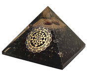 Amethyst & Clear Quartz Pyramid Yoga Meditation Crystal - BrahmatellsStore