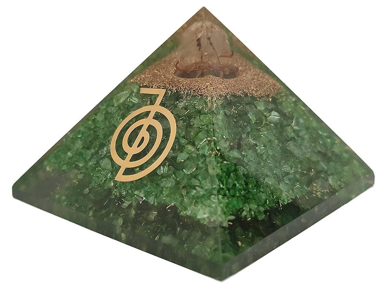 Amethyst & Clear Quartz Pyramid Yoga Meditation Crystal - BrahmatellsStore