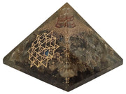 Amethyst & Clear Quartz Pyramid Yoga Meditation Crystal - BrahmatellsStore