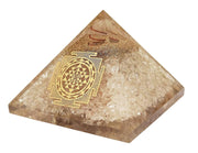 Amethyst & Clear Quartz Pyramid Yoga Meditation Crystal - BrahmatellsStore