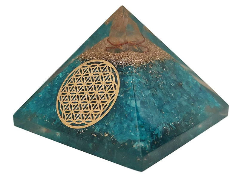 Amethyst & Clear Quartz Pyramid Yoga Meditation Crystal - BrahmatellsStore