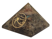 Amethyst & Clear Quartz Pyramid Yoga Meditation Crystal - BrahmatellsStore