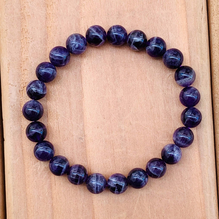 Amethyst Beads Bracelet for Mindfulness & Balance | Brahmatells - BrahmatellsStore
