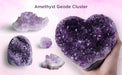 Amethyst Cluster Raw Stone for Home Décor | Brahmatells - BrahmatellsStore