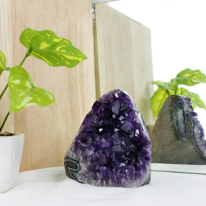 Amethyst Cluster Raw Stone for Home Décor | Brahmatells - BrahmatellsStore