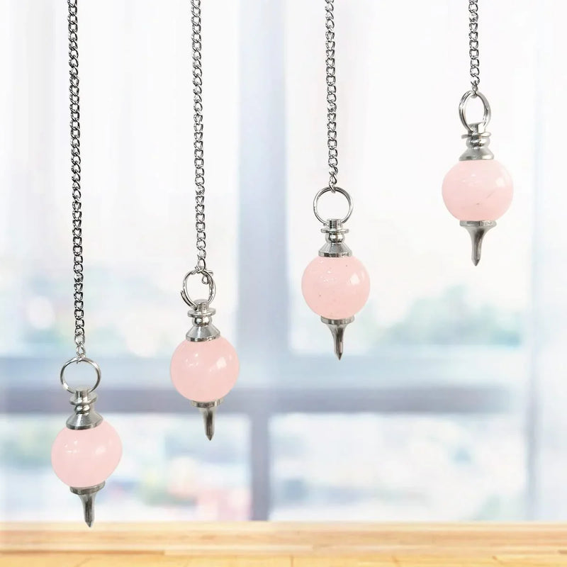 Amethyst Crystal Ball Pendulum for Dowsing & Healing | Brahmatells - BrahmatellsStore