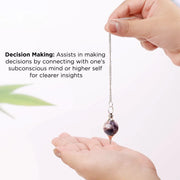 Amethyst Crystal Ball Pendulum for Dowsing & Healing | Brahmatells - BrahmatellsStore