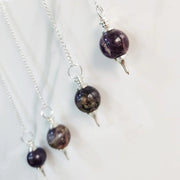 Amethyst Crystal Ball Pendulum for Dowsing & Healing | Brahmatells - BrahmatellsStore