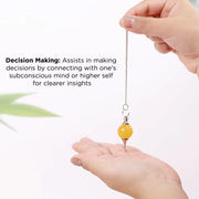 Amethyst Crystal Ball Pendulum for Dowsing & Healing | Brahmatells - BrahmatellsStore