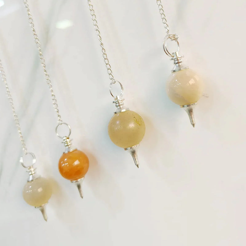 Amethyst Crystal Ball Pendulum for Dowsing & Healing | Brahmatells - BrahmatellsStore