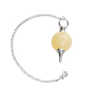 Amethyst Crystal Ball Pendulum for Dowsing & Healing | Brahmatells - BrahmatellsStore