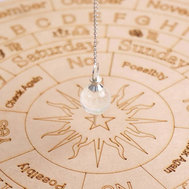 Amethyst Crystal Ball Pendulum for Dowsing & Healing | Brahmatells - BrahmatellsStore