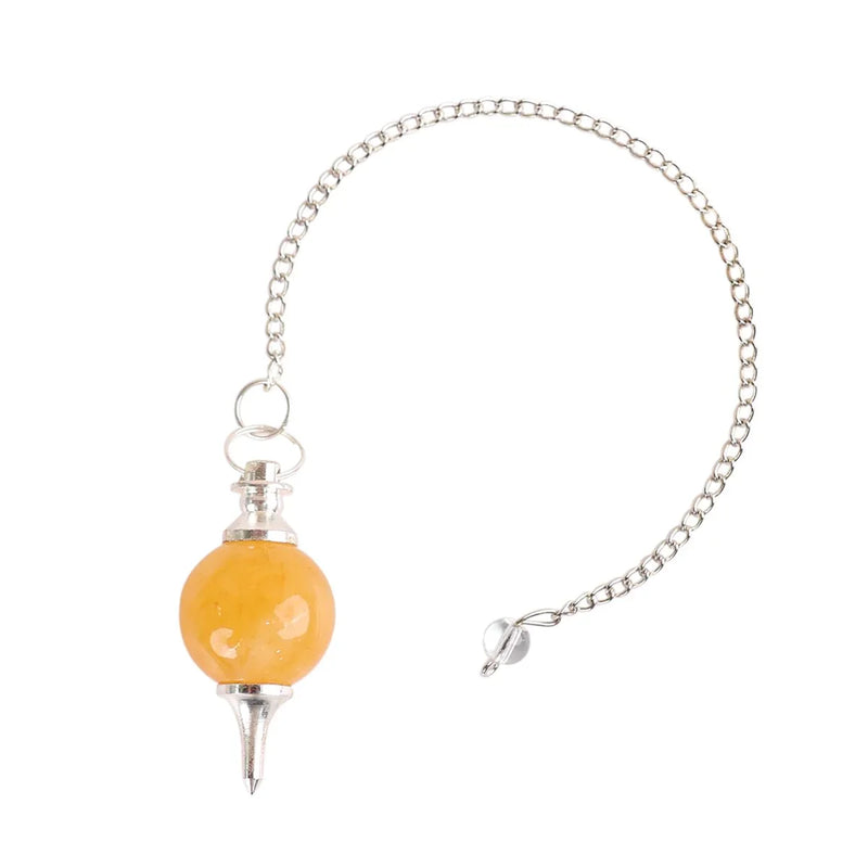 Amethyst Crystal Ball Pendulum for Dowsing & Healing | Brahmatells - BrahmatellsStore