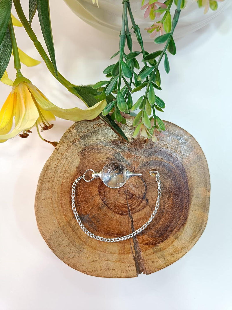 Amethyst Crystal Ball Pendulum for Dowsing & Healing | Brahmatells - BrahmatellsStore