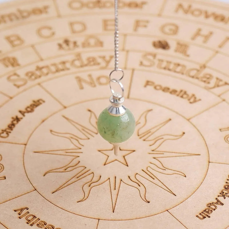 Amethyst Crystal Ball Pendulum for Dowsing & Healing | Brahmatells - BrahmatellsStore