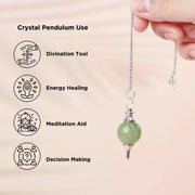 Amethyst Crystal Ball Pendulum for Dowsing & Healing | Brahmatells - BrahmatellsStore