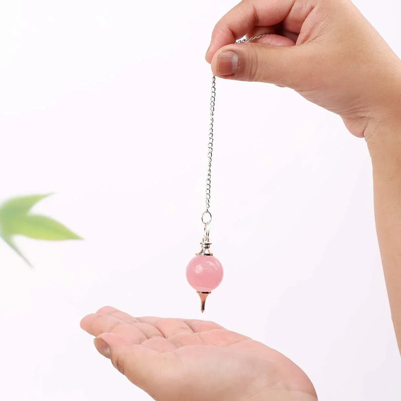 Amethyst Crystal Ball Pendulum for Dowsing & Healing | Brahmatells - BrahmatellsStore