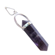 Amethyst Double Point Pencil Pendant - Spiritual Clarity & Calm | Brahmatells - BrahmatellsStore