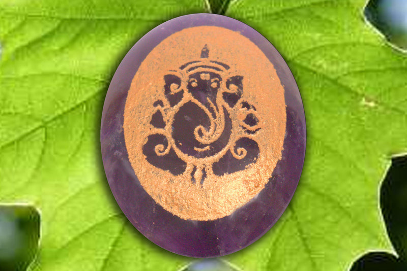 Amethyst Energized Crystal Ganpati Idol | Brahmatells - BrahmatellsStore
