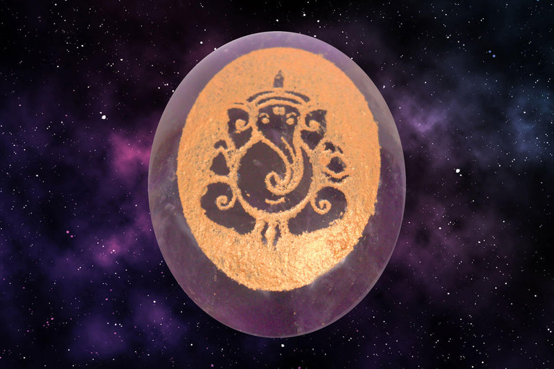Amethyst Energized Crystal Ganpati Idol | Brahmatells - BrahmatellsStore