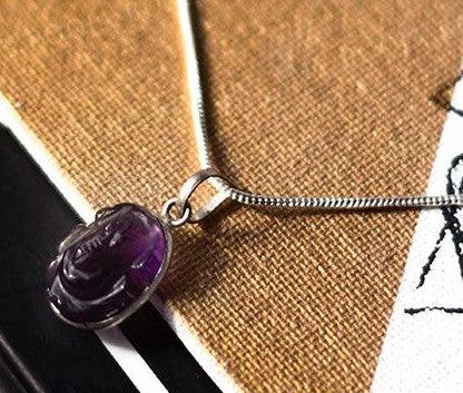 Amethyst Ganesha Healing Crystal Pendant | Brahmatells - BrahmatellsStore