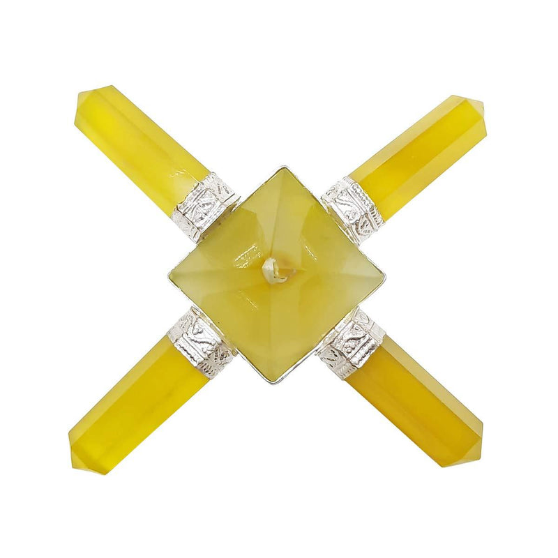 Amethyst Generator Reiki Energy Generator Pyramid,4 Point Amethyst Energy Generator,Energy Generator Tool with Pyramid,Amethyst Pyramid with Four Pencil Energy Generato - BrahmatellsStore