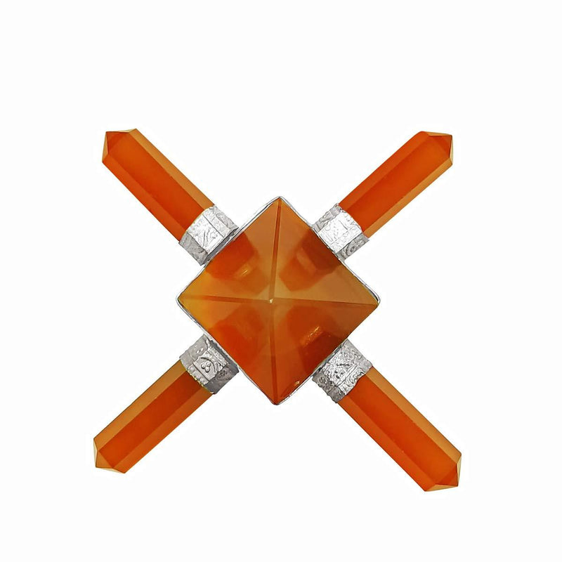 Amethyst Generator Reiki Energy Generator Pyramid,4 Point Amethyst Energy Generator,Energy Generator Tool with Pyramid,Amethyst Pyramid with Four Pencil Energy Generato - BrahmatellsStore