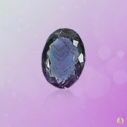 Amethyst Kathaila greenish-oval BTE117GSM - BrahmatellsStore