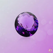 Amethyst Kathaila round BTE115GSM - BrahmatellsStore