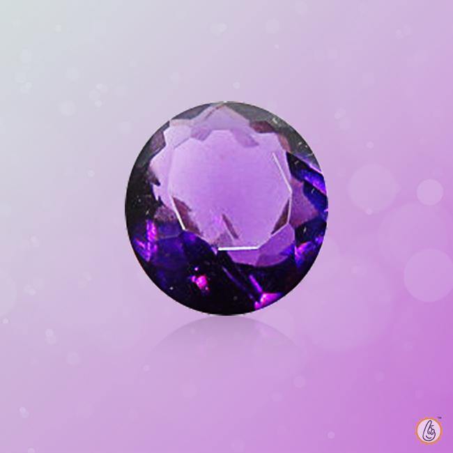 Amethyst Kathaila round BTE115GSM - BrahmatellsStore