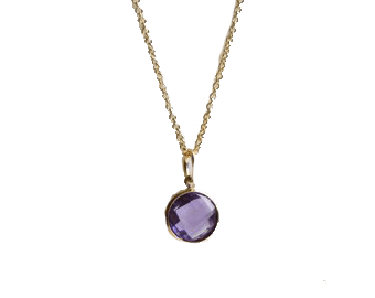 Amethyst Kathaila Round Pendant - Saturn's Spiritual Essence | Brahmatells - BrahmatellsStore