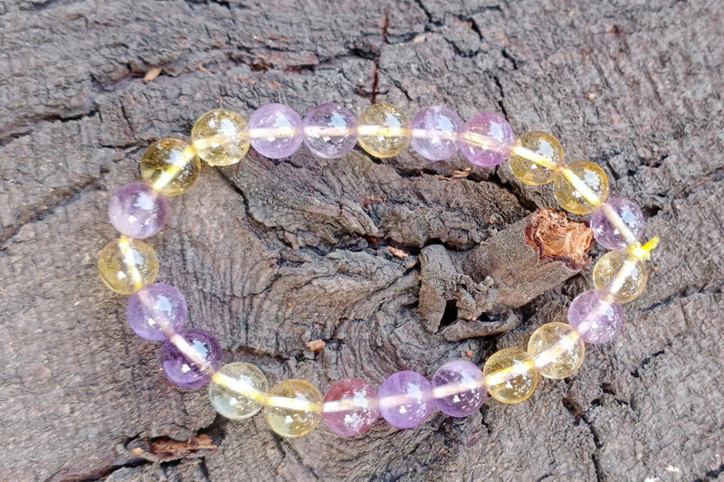 Ametrine Bracelet: Fusion of Amethyst & Citrine Energies | Brahmatells - BrahmatellsStore
