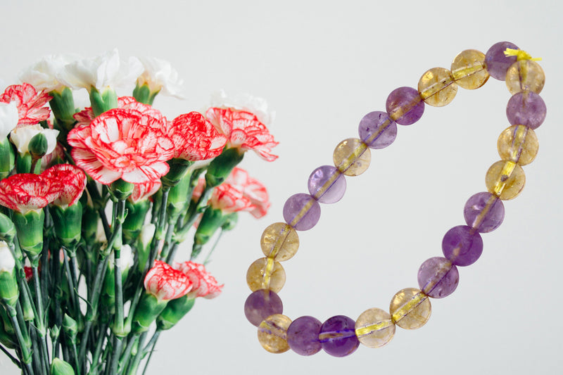 Ametrine Bracelet: Fusion of Amethyst & Citrine Energies | Brahmatells - BrahmatellsStore