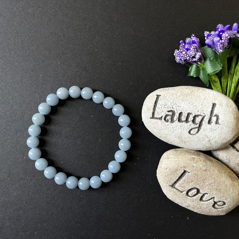 Angelite Crystal Healing Bracelet | Brahmatells - BrahmatellsStore