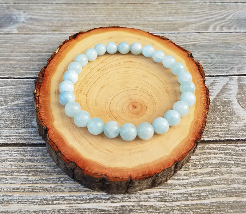 Aquamarine Bracelet - Spiritual Bracelet, Healing Bracelet, Gemstone Bracelet - BrahmatellsStore