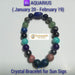 Aquarius Crystal Bracelet - Celebrate Aquarian Uniqueness | Brahmatells - BrahmatellsStore