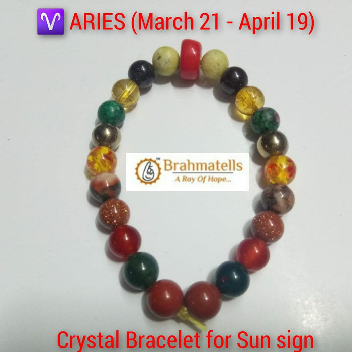 Aries Crystal Bracelet - Embrace Bold Confidence | Brahmatells - BrahmatellsStore