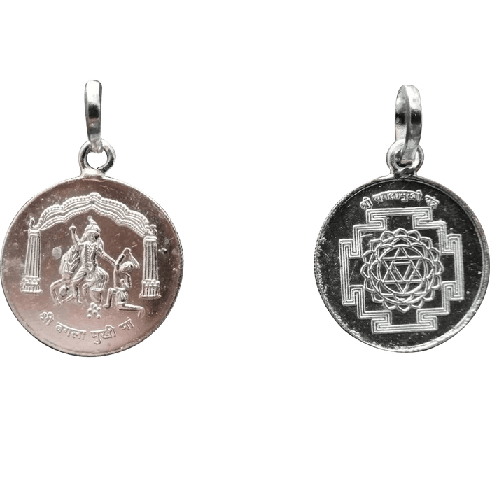 Baglamukhi-ma-yantra-silver-pendant - BrahmatellsStore