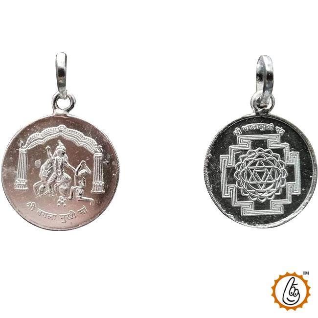 Baglamukhi-ma-yantra-silver-pendant - BrahmatellsStore