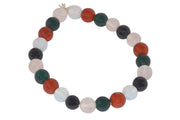 Beauty & Balance Bracelet: Rose Quartz, Red Jasper, Green Jade, Opalite, Black Tourmaline | Brahmatells - BrahmatellsStore