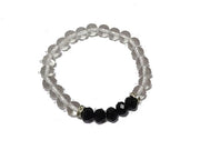 Black Obsidian Healing Bracelet - 8mm Round Cut Beads - BrahmatellsStore