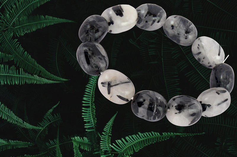 Black Rutile Tumble Bracelet: Energy Balance & Style | Brahmatells - BrahmatellsStore