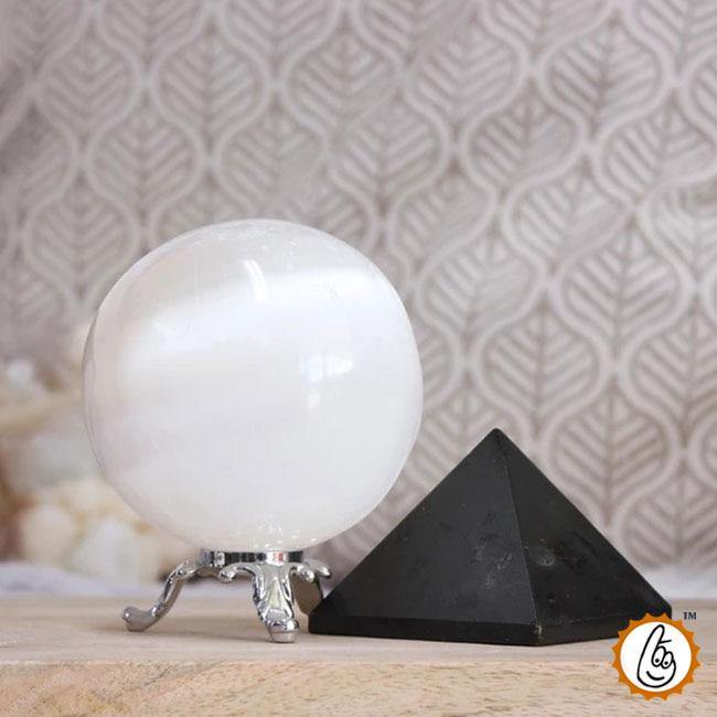 Black Tourmaline and Selenite House Protection Set - BrahmatellsStore