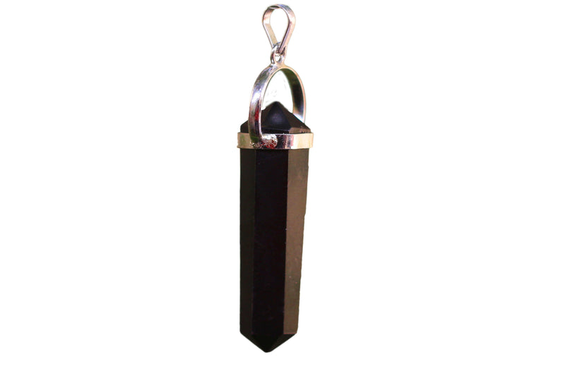 Black Tourmaline Double Side Pendant - BrahmatellsStore