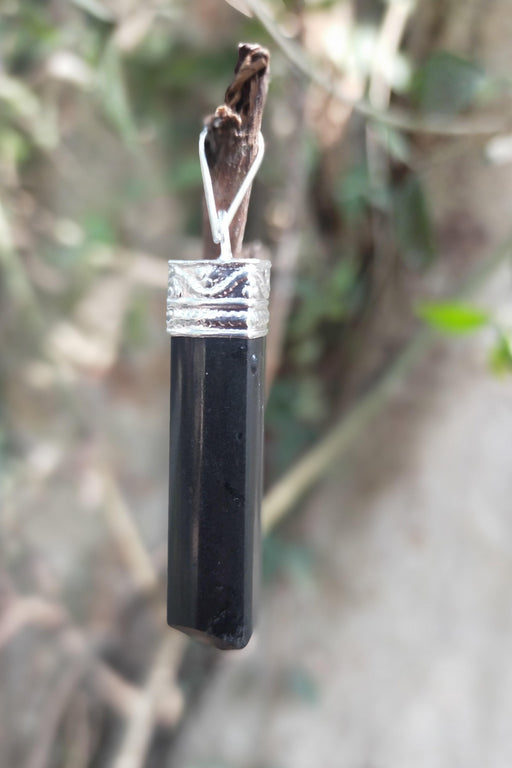 Black Tourmaline Pendant for Protection & Grounding | Brahmatells - BrahmatellsStore