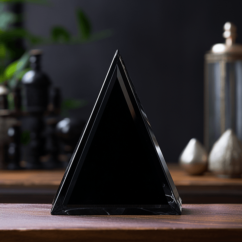 Black Tourmaline Pyramid for Protection & Grounding | Brahmatells - BrahmatellsStore