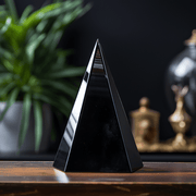 Black Tourmaline Pyramid for Protection & Grounding | Brahmatells - BrahmatellsStore