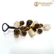 Black Tourmaline Selenite Hanging | Brahmatells - BrahmatellsStore